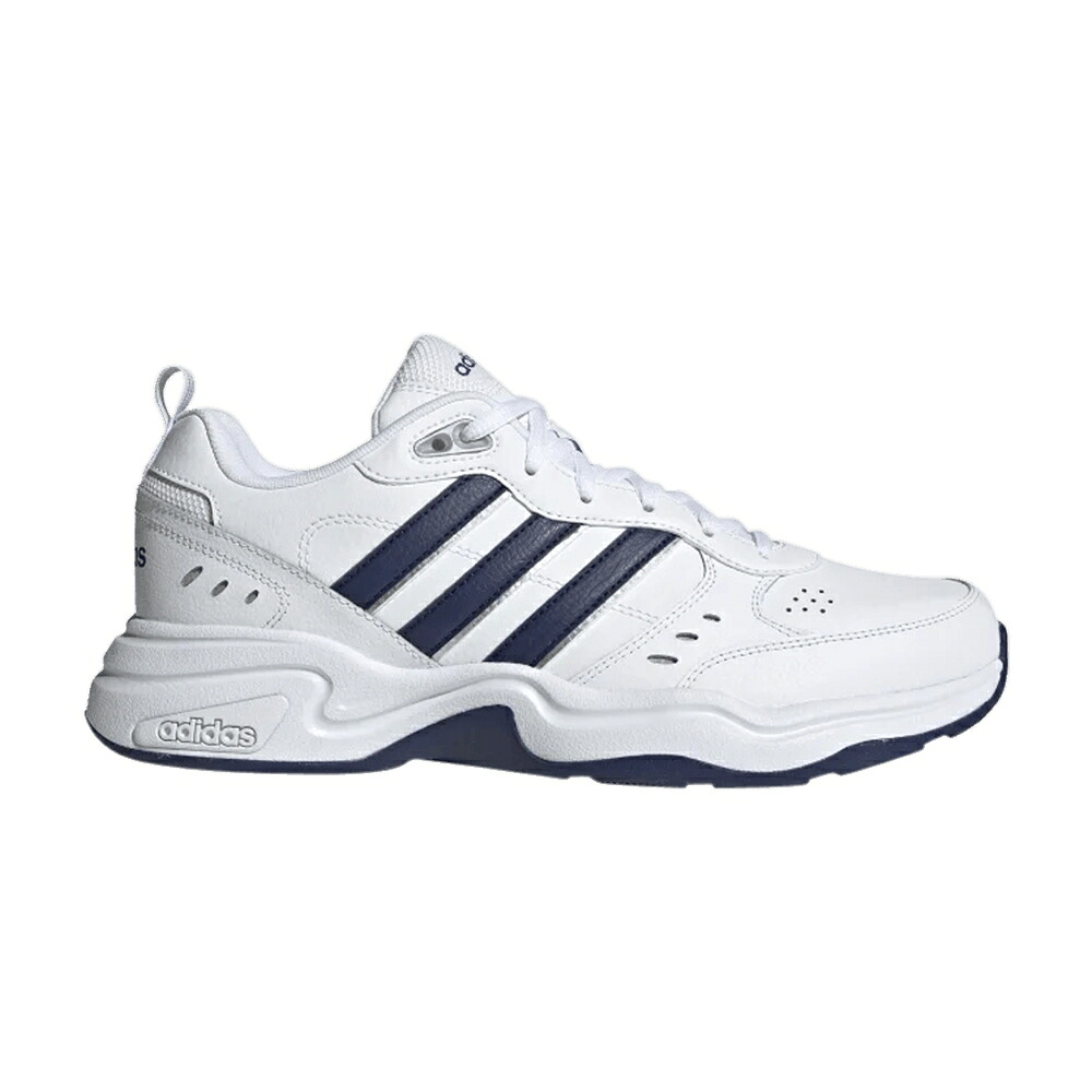 アディダス 白色 ホワイト 青色 ブルー 'WHITE BLUE' スニーカー メンズ ADIDAS STRUTTER DARK / CLOUD WHITE DARK BLUE MATTE｜スニケス