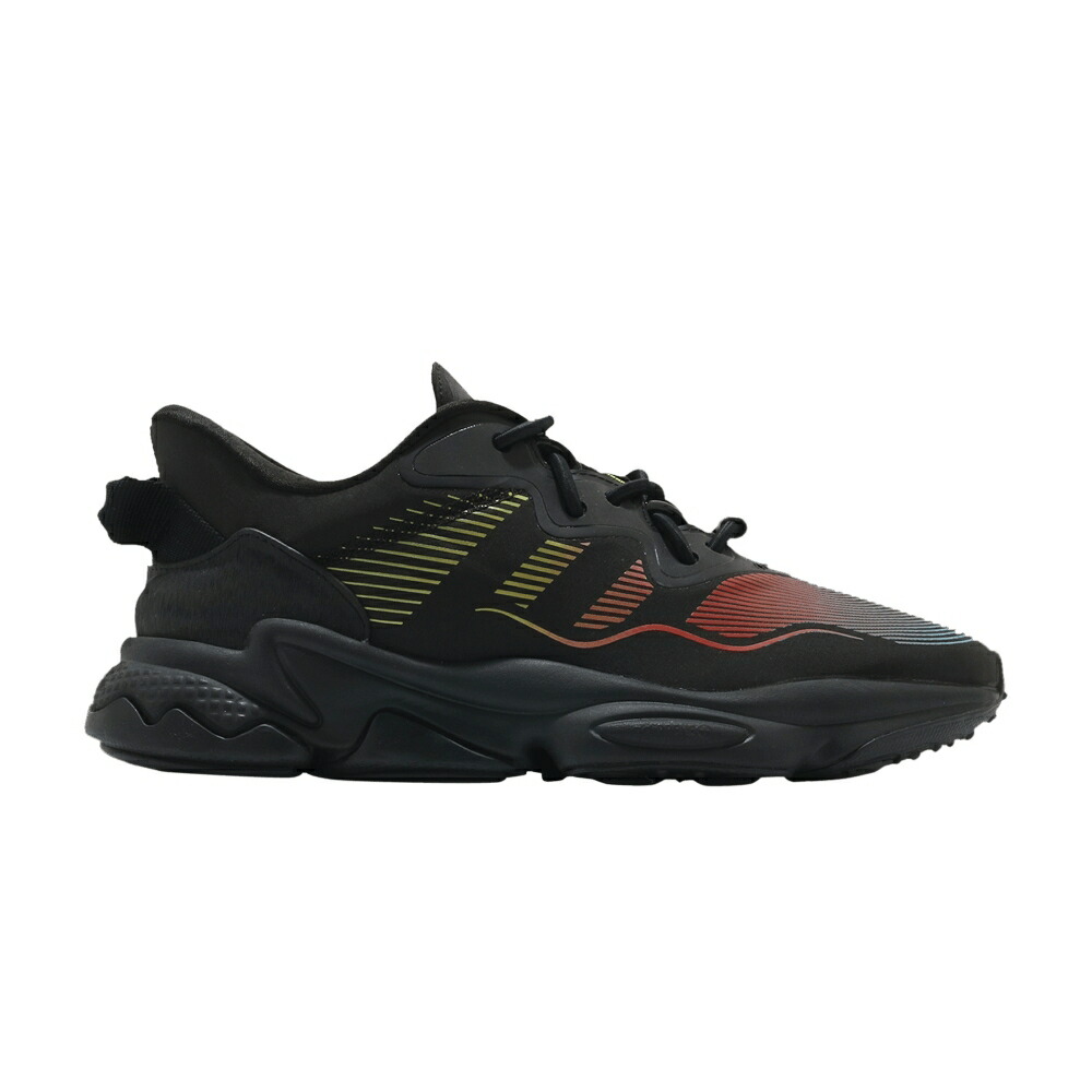 アディダス コア 黒色 ブラック BLACK YELLOW スニーカー メンズ ADIDAS OZWEEGO CORE SOLAR / CORE BLACK CORE BLACK SOLAR