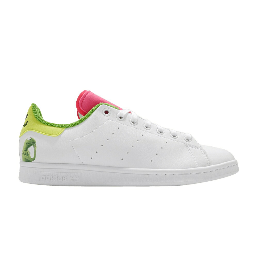 アディダス サクラ色 白いこと 白いこと 姿勢為損ない \u0027KERMIT TONGUE\u0027 スニーカー メンズ ADIDAS THE MUPPETS X STAN SMITH FROG - PINK / CLOUD WHITE CLOUD WHITE PANTONE