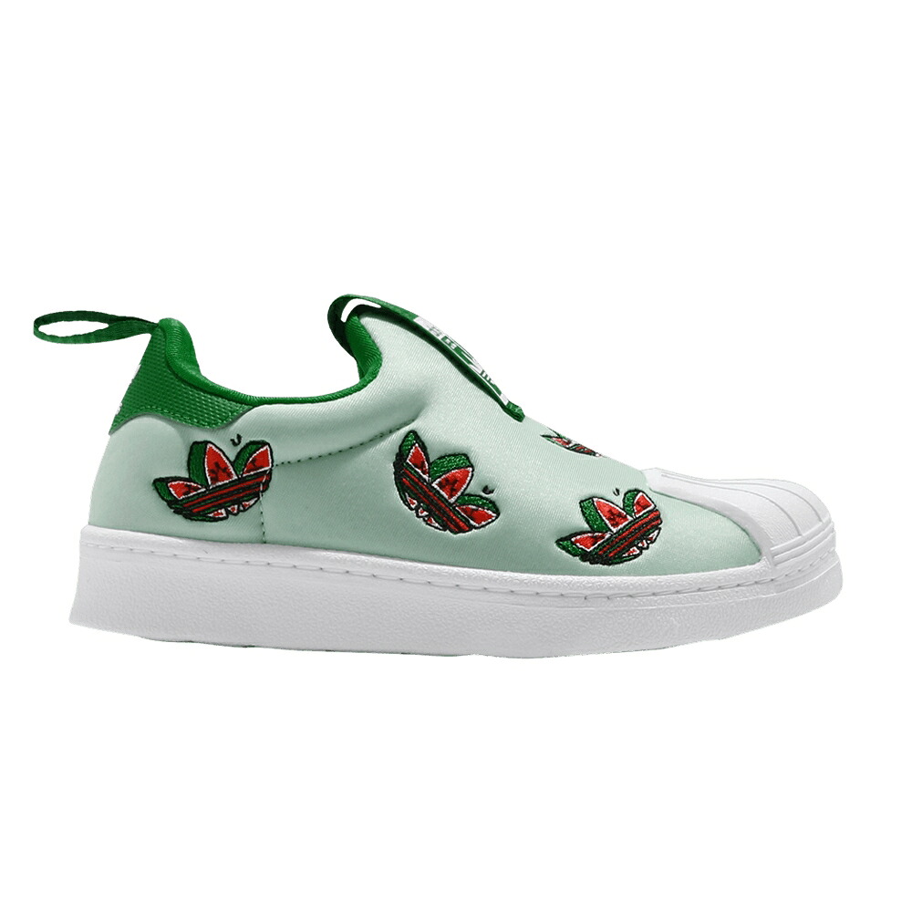 アディダス スーパースター 白色 ホワイト 'WATERMELON' スニーカー メンズ ADIDAS SUPERSTAR 360 J / CLEAR MINT FOOTWEAR WHITE｜スニケス