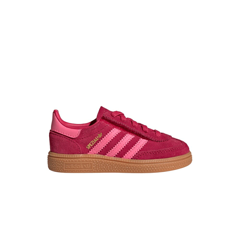 アディダス ハンドボール スペシアル 赤 レッド ピンク 'RUBY PINK' スニーカー メンズ ADIDAS HANDBALL SPEZIAL COMFORT CLOSURE EL I RED LUCID / RUBY RED LUCID PINK GUM｜スニケス