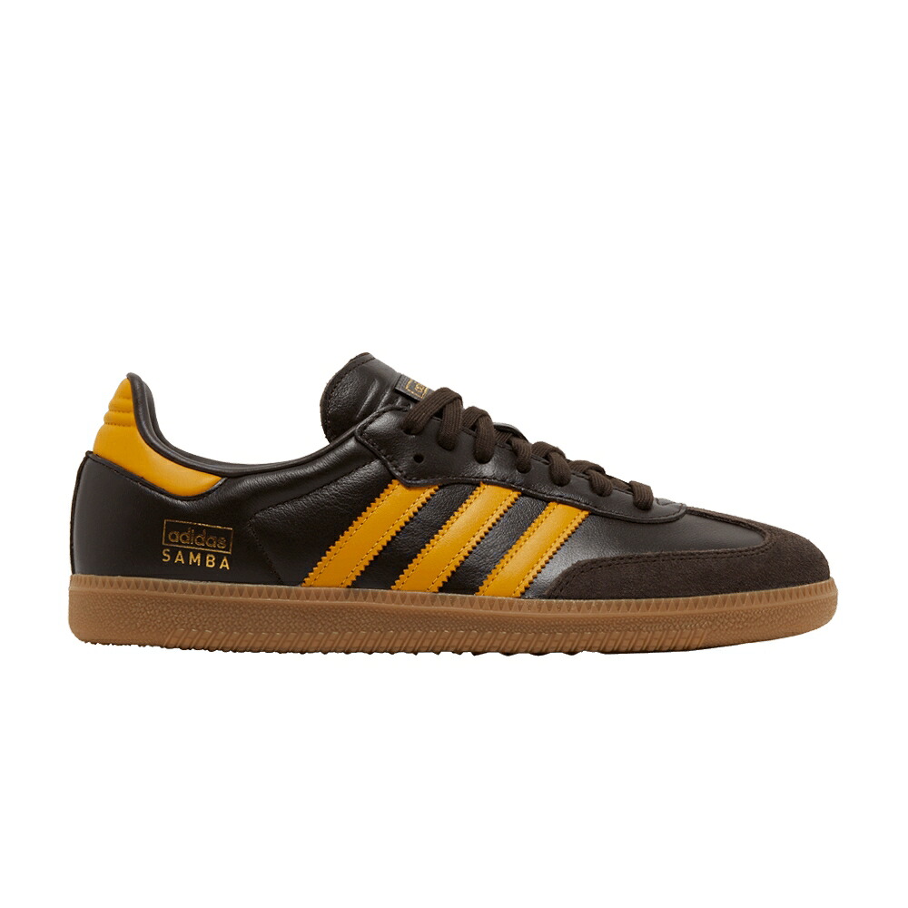 アディダス サンバ 赤銅色 赤銅色 黄味がかった 黄色 \u0027DARK YELLOW\u0027 スニーカー メンズ ADIDAS SAMBA OG BROWN / DARK BROWN PRELOVED YELLOW GUM