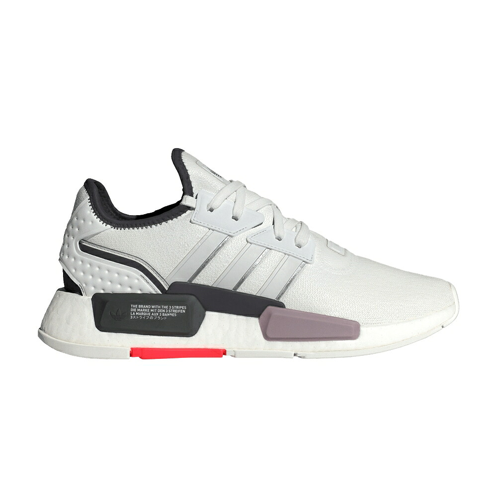 アディダス 白いこと 白いこと 薄墨色 薄墨色 赤 赤いこと NMD_G1 \u0027CRYSTAL GREY\u0027 スニーカー メンズ ADIDAS WHITE / CRYSTAL WHITE GREY ONE SOLAR RED