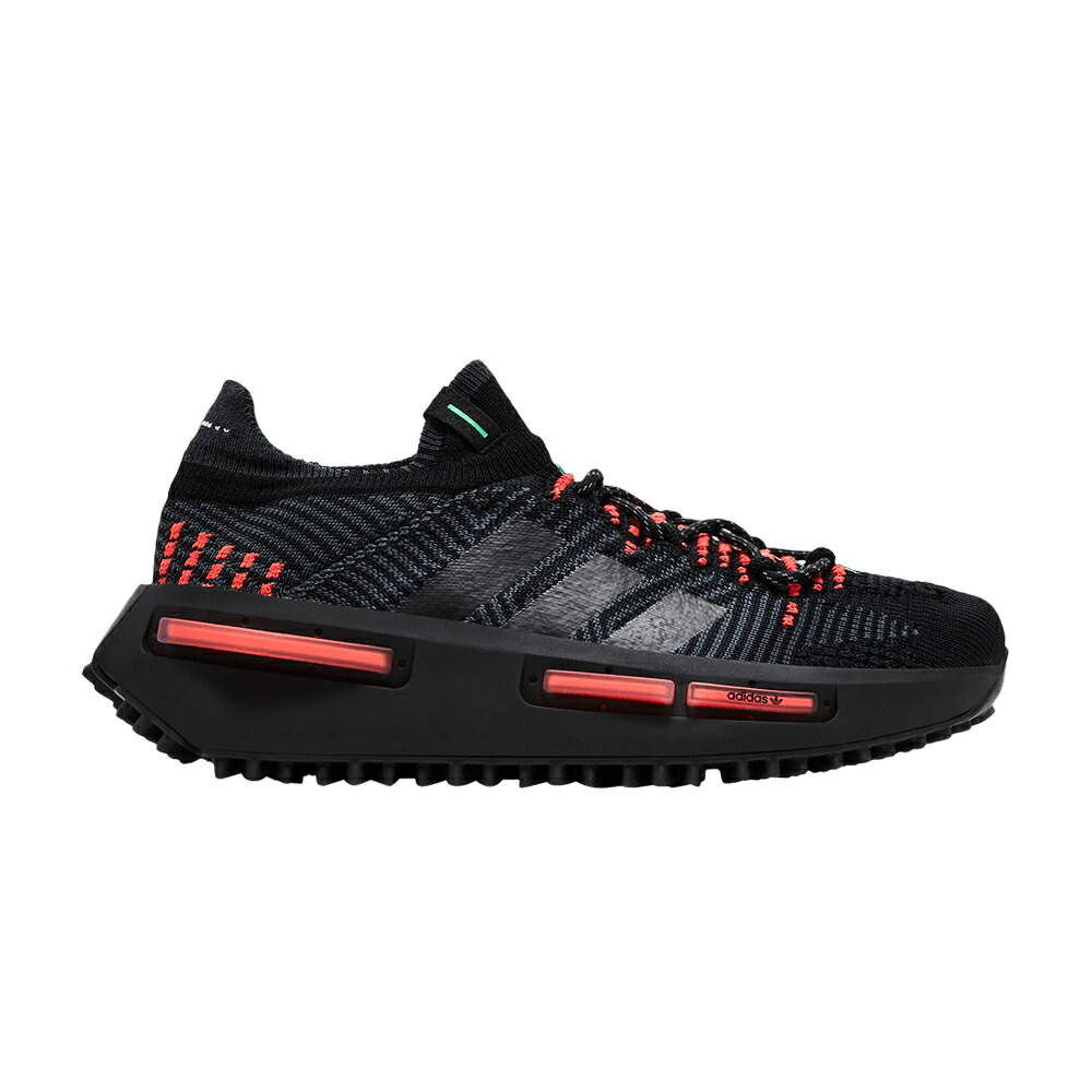 アディダス 橙 オレンジ コア 黒色 ブラック カーボン ライム NMD_S1 'BLACK LIME' スニーカー メンズ ADIDAS ORANGE / CORE BLACK CARBON FLASH LIME｜スニケス