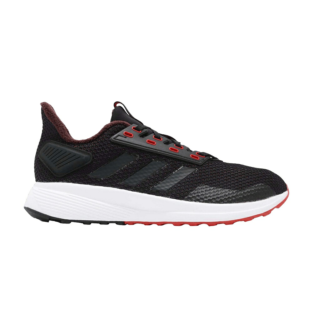 アディダス 中核グループ 黒いこと 黒いこと 赤 赤いこと \u0027HIRE RED\u0027 スニーカー メンズ ADIDAS DURAMO 9 / CORE BLACK CORE BLACK HIRE RED スニーカー-メンズ靴