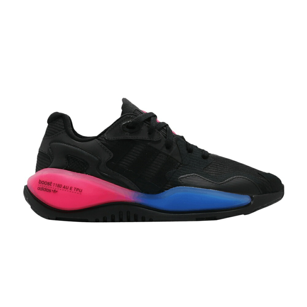アディダス ショック コア 黒色 ブラック ピンク BLACK PINK スニーカー メンズ ADIDAS ZX ALKYNE SHOCK / CORE BLACK CORE BLACK SHOCK PINK