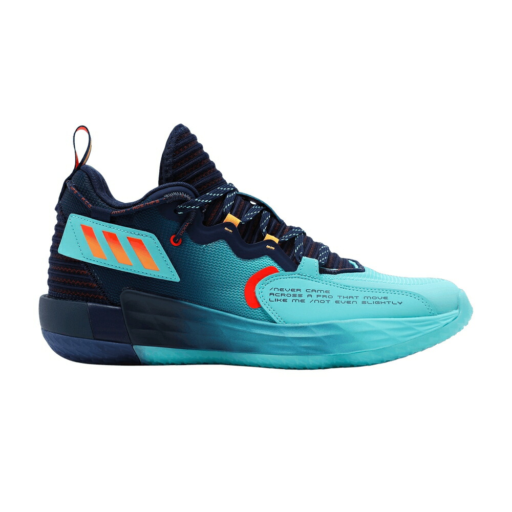 アディダス 青味 青み アクア 赤 赤いこと \u0027DARK BLUE\u0027 スニーカー メンズ ADIDAS DAME 7 EXTPLY / DARK BLUE PULSE AQUA SOLAR RED