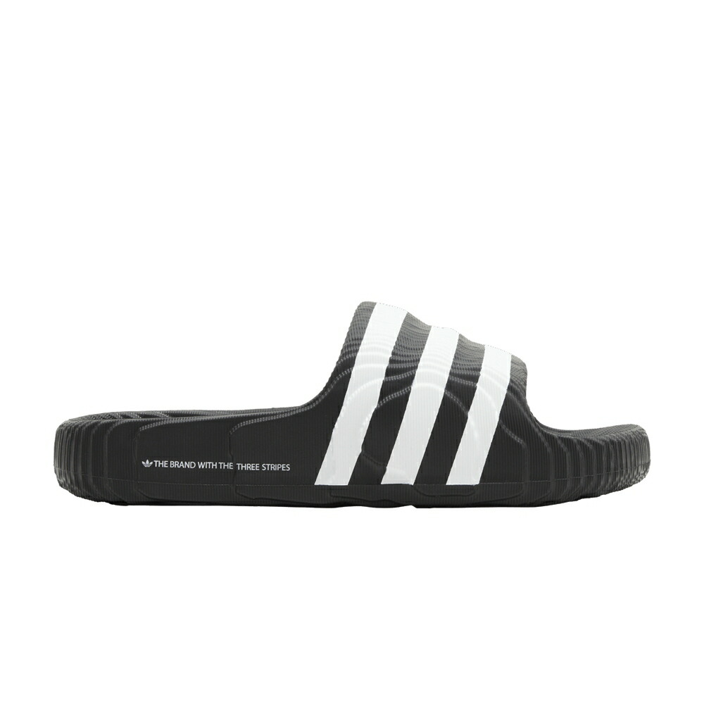 アディダス アディレッタ サンダル コア 黒色 ブラック BLACK WHITE スニーカー メンズ ADIDAS ADILETTE 22 SLIDE / CORE BLACK CORE BLACK CLOUD