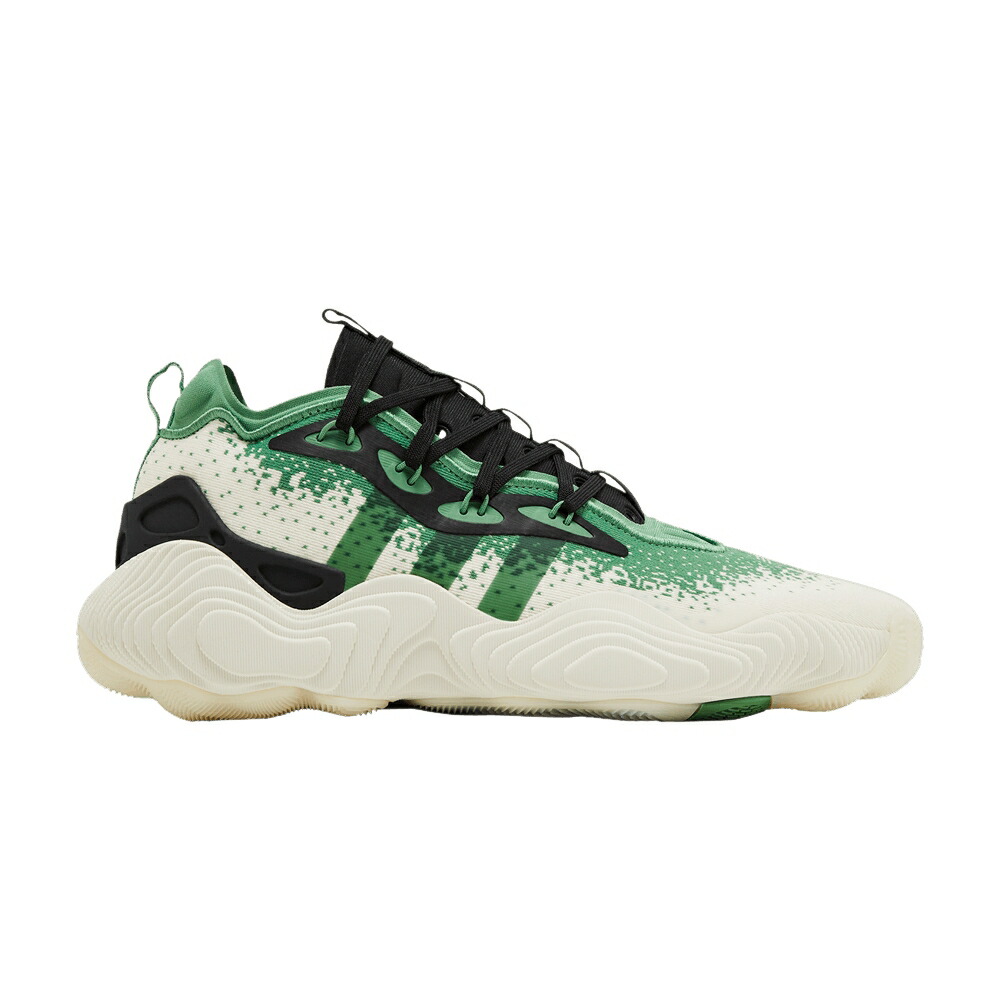 アディダス 白色 ホワイト 緑 グリーン コア PRELOVED GREEN スニーカー メンズ ADIDAS TRAE YOUNG 3 / OFF WHITE PRELOVED GREEN CORE