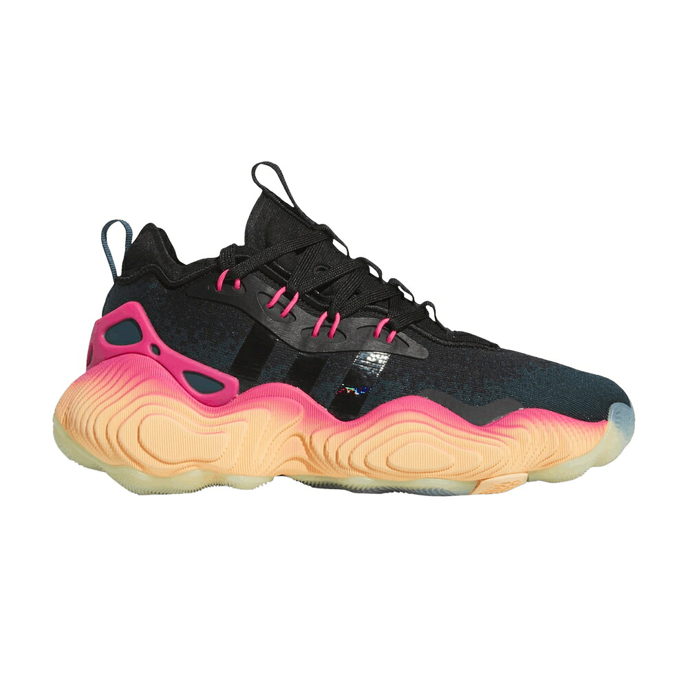 アディダス ナイト爵 中核グループ 黒いこと 黒いこと \u0027FROM UP\u0027 スニーカー メンズ ADIDAS TRAE YOUNG 3 J THE GROUND / ARCTIC NIGHT CORE BLACK ACID