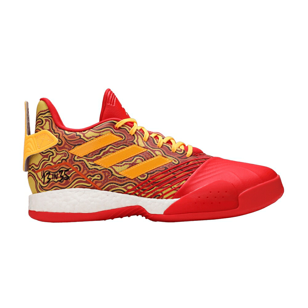 アディダス ゴールド 赤 レッド '13 35' スニーカー メンズ ADIDAS T-MAC MILLENIUM IN / SCARLET GOLD METALLIC RED｜スニケス