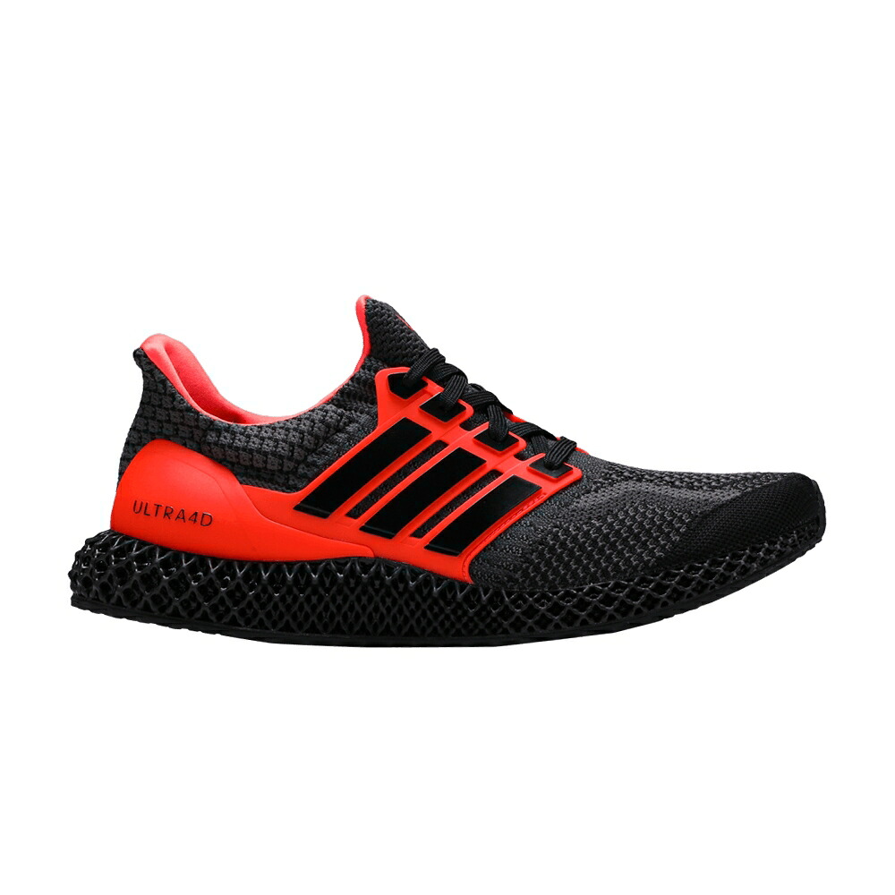 アディダス ウルトラ 中核グループ 黒いこと 黒いこと 赤 赤いこと 5.0 \u0027BLACK RED\u0027 スニーカー メンズ ADIDAS ULTRA 4D SOLAR / CORE BLACK CORE BLACK SOLAR RED