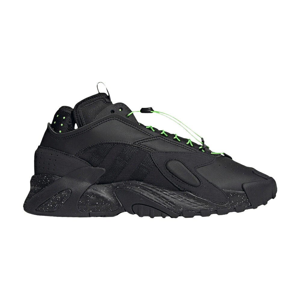アディダス 表どおりどんぶり鉢 中核グループ 黒いこと 黒いこと \u0027BLACK GREEN\u0027 スニーカー メンズ ADIDAS STREETBALL SOLAR / CORE BLACK CORE BLACK SOLAR