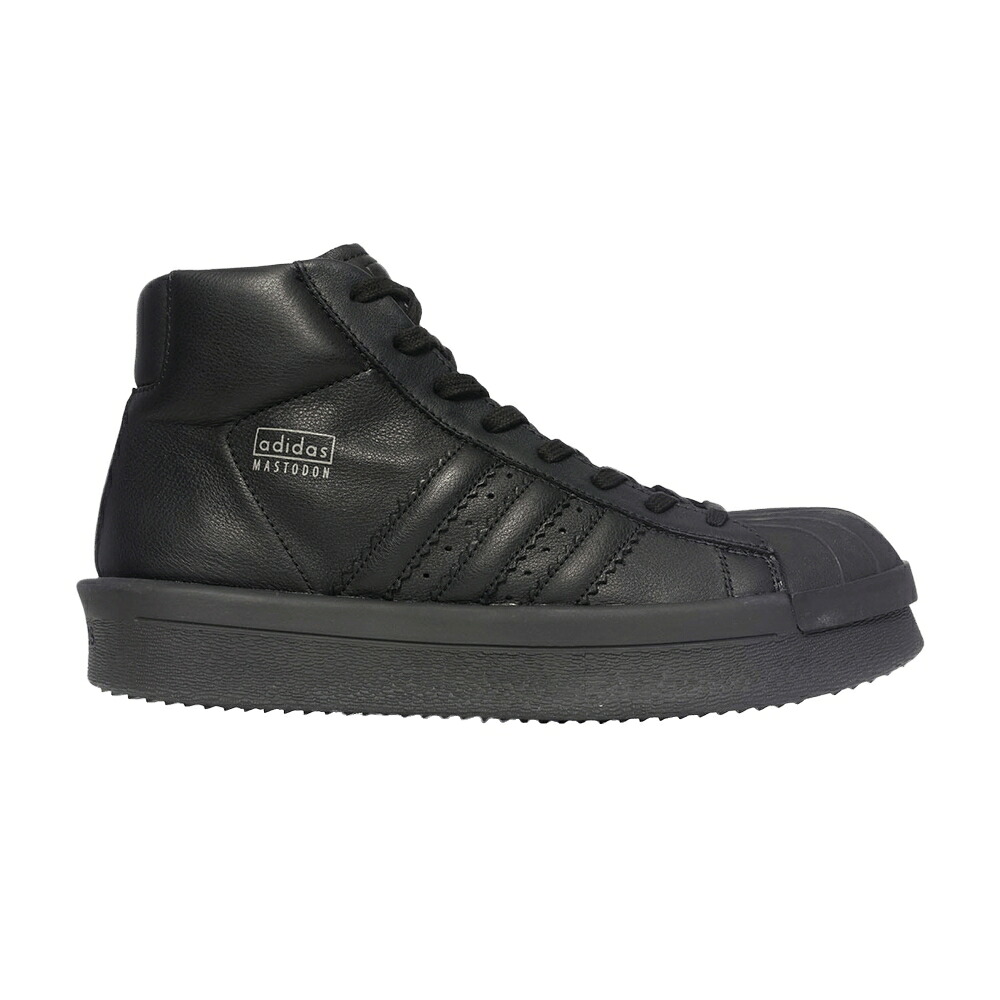 アディダス 労働者階級 黒いこと 黒いこと 労働者階級模範例 スニーカー メンズ ADIDAS RICK OWENS MASTODON PRO MODEL / BLACK BLACK BLACK