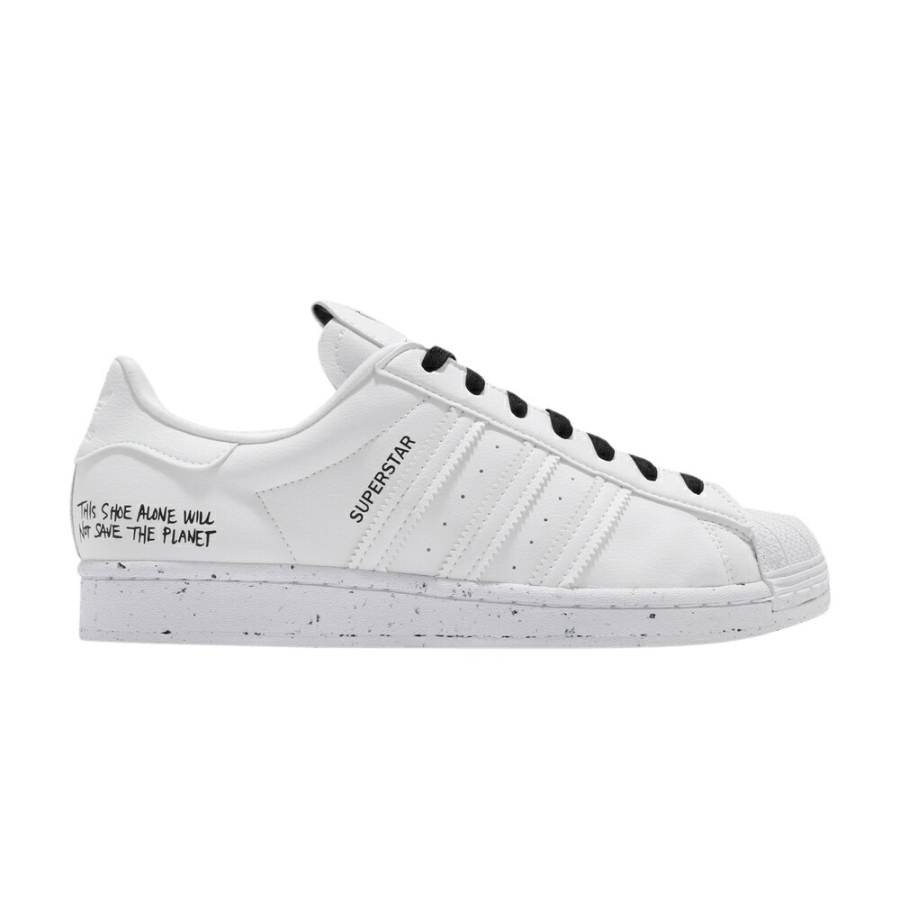 アディダス はやりっ子 白いこと 白いこと 中核グループ \u0027SUSTAINABILITY\u0027 スニーカー メンズ ADIDAS SUPERSTAR / CLOUD WHITE CLOUD WHITE CORE