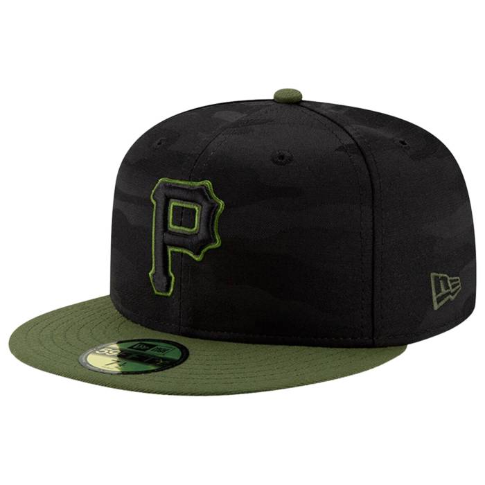 ニューエラ New Era 【 Pirates 59Fifty Authentic Cap Adult Black 】 海賊団 オーセンティック キャップ 帽子 ユニセックス 黒色 ブラック