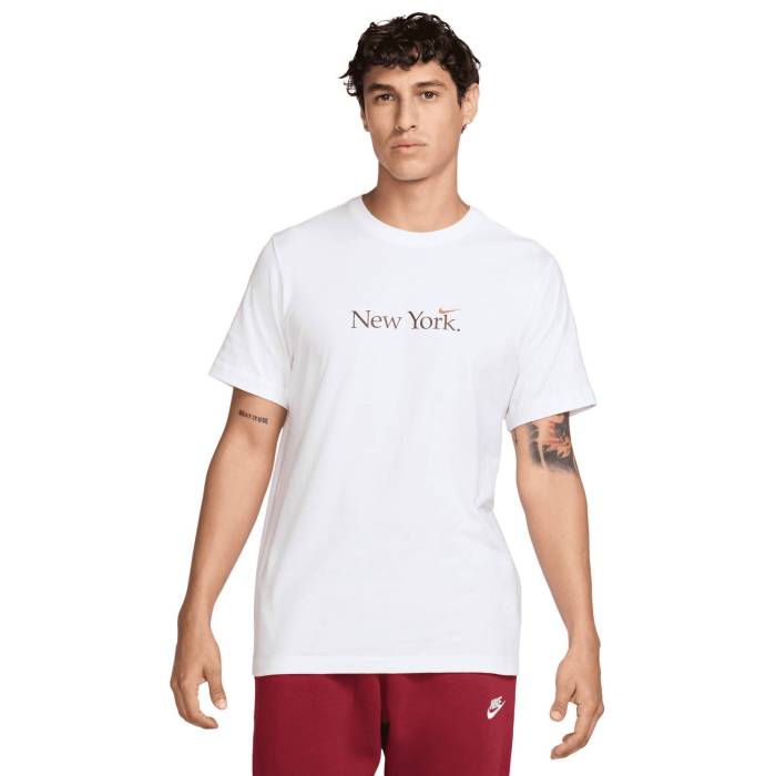 ナイキ Nike 【 Nyc Short Sleeve Crew T-Shirt Men's White/Cosmic Clay 】 Sleeve スリーブ クルー Tシャツ メンズ 白色 ホワイト