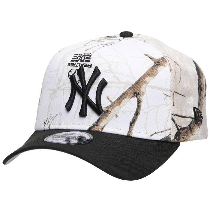 ニューエラ New Era 【 Yankees 9Forty A-Frame Snow Realtree Cap Adult Multi/Black 】 ヤンキース キャップ 帽子 ユニセックス 黒色 ブラック