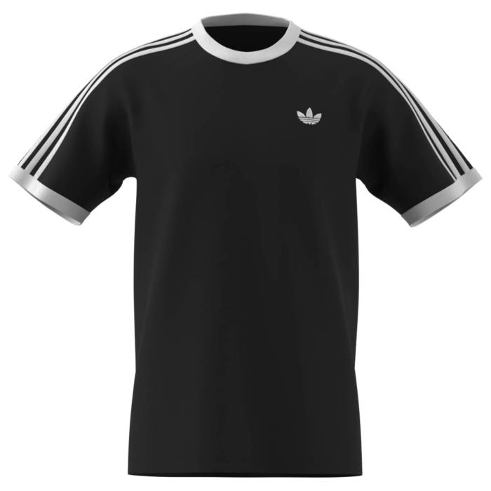 アディダス Adidas 【 3-Stripes T-Shirt Men's Black/White 】 Tシャツ メンズ 黒色 ブラック 白色 ホワイト