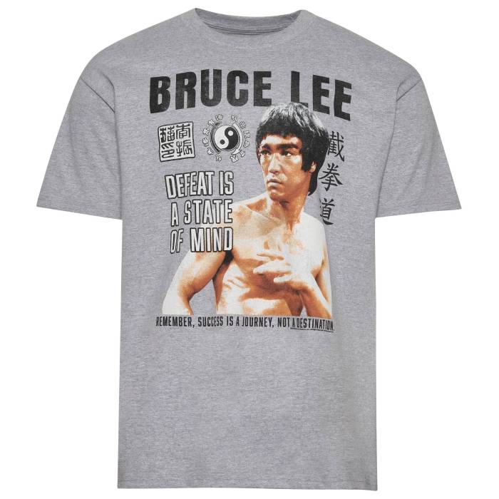 【★百貨店SALE★6/11真夜中2時迄】Graphic Tees 【 Bruce Lee T-Shirt - Men\u0027s Men\u0027s Gray 】 ティーシャツ メンズ メンズ gray 薄墨色・薄墨色・薄墨色