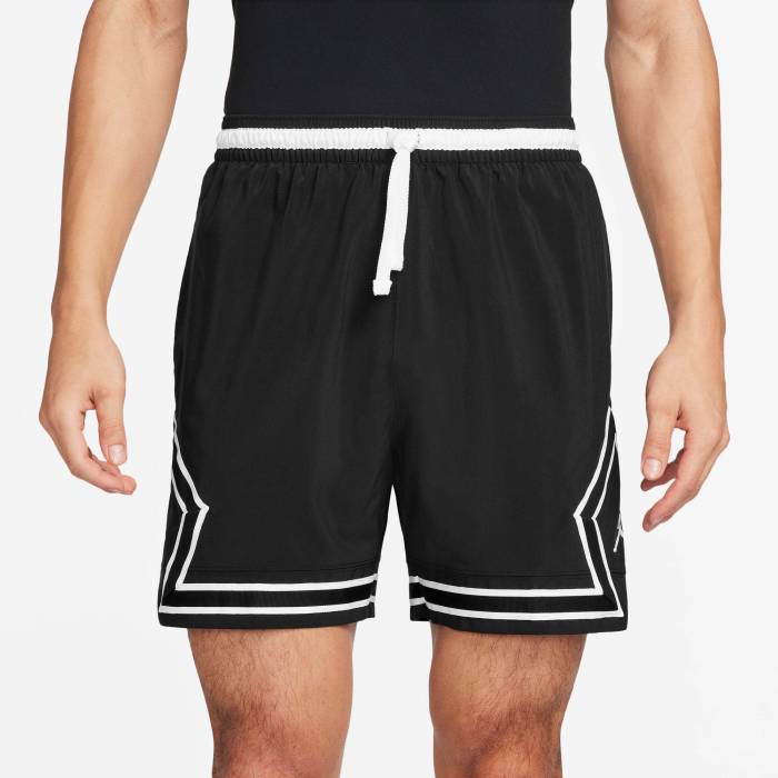 ナイキ ジョーダン Jordan 【 Dri-Fit Sport Woven Diamond Shorts - Men's Men's Black/White 】 ドライフィット Woven ウーブン ダイヤモンド ショーツ メンズ メンズ 黒色 ブラック 白色 ホワイト｜スニケス