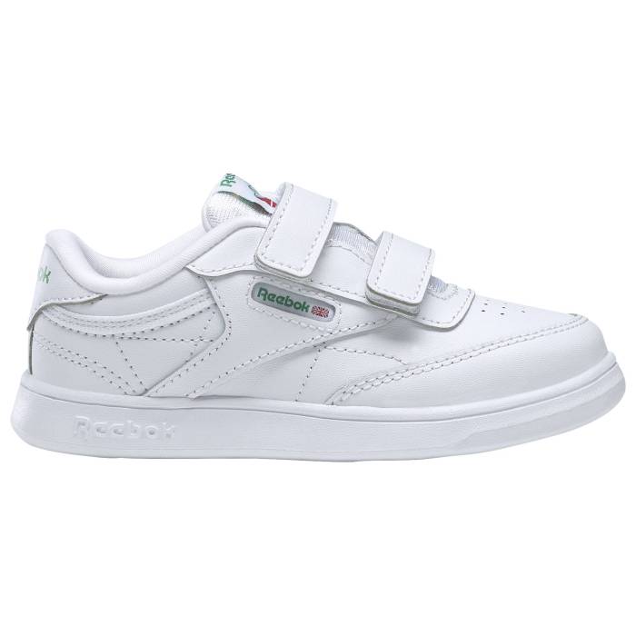 【★百貨店SALE★6/11真夜中2時迄】リーボック Reebok 【 Club C 2V - Boys\u0027 Toddler Boys\u0027 Toddler White/Glen Green 】 野球クラブ もの言う花 乳飲み子用 もの言う花 白いこと 白いこと green 緑・緑であること