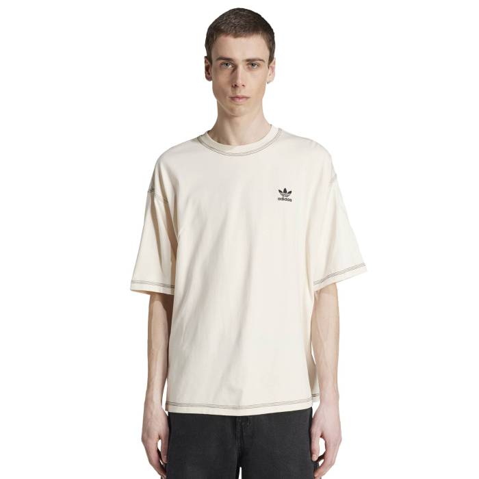 アディダス Adidas 【 Originals Trefoil Essentials T-Shirt - Men\u0027s Men\u0027s Wonder White 】 オリジナルス トレフォイル プルオーバー メンズ メンズ 白いこと 白いこと