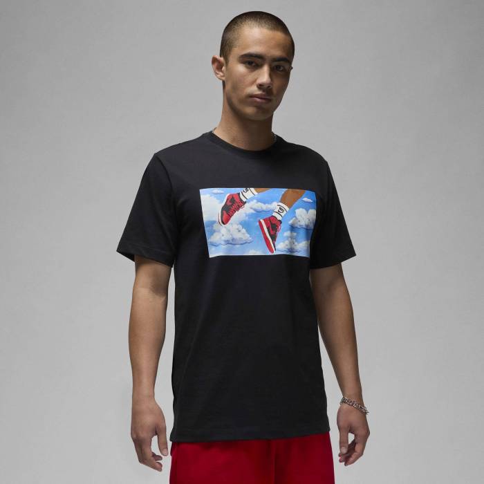 ナイキ ジョーダン Jordan 【 Flight Essential Short Sleeve Crew - Men's Men's Black/White 】 Flight フライト Sleeve スリーブ クルー メンズ メンズ 黒色 ブラック 白色 ホワイト|スニケス