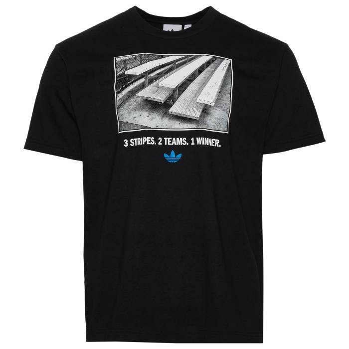 アディダス Adidas 【 Originals Bleacher T-Shirt - Men\u0027s Men\u0027s Black 】 オリジナルス プルオーバー メンズ メンズ 黒いこと 黒いこと