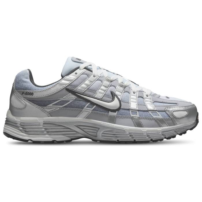 ナイキ Nike 【 P-6000 Fade - Men\u0027s Men\u0027s Metallic Silver/Summit White 】 メンズ メンズ Silver しろがね色・しろがね色 白いこと 白いこと