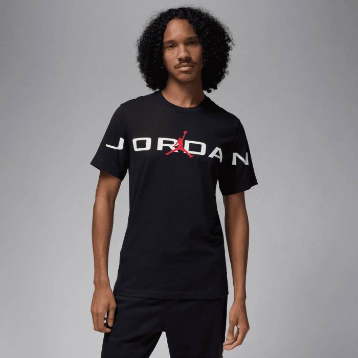 ナイキ ジョーダン Jordan 【 Air Stretch Short Sleeve Crew - Men\u0027s Men\u0027s Black/White/Red 】 Sleeve 捩り 労働者の一団 メンズ メンズ 黒いこと 黒いこと 白いこと 白いこと Red 赤・赤いこと