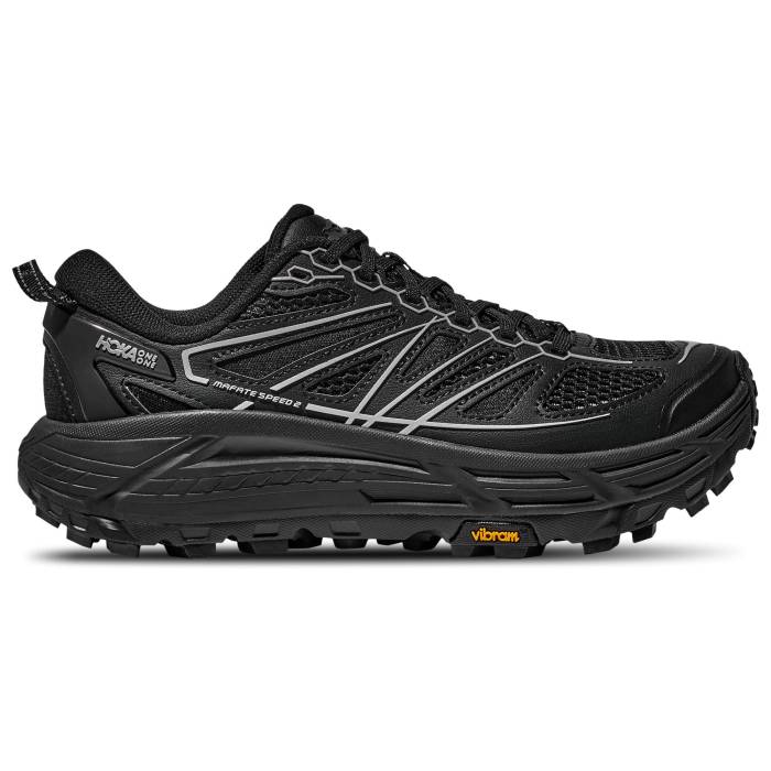 Hoka 【 Mafate Speed 2 Ts - Men\u0027s Men\u0027s Black/Carbon Black 】 Speed す早さ メンズ メンズ 黒いこと 黒いこと 炭素
