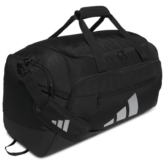 【★百貨店SALE★6/11十二時2時迄】アディダス Adidas 【 Originals Defender 5 Medium Duffel Bag - Adult Adult Black/Silver 】 オリジナルス ディフェンダー ダッフル 御徒面子 ユニ一発やる 黒いこと 黒いこと Silver しろがね色・しろがね色