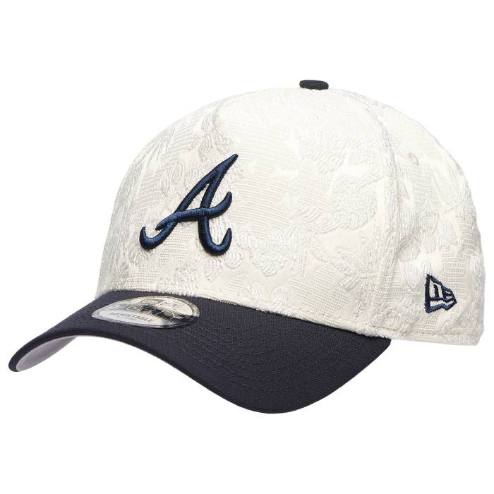 ニューエラ New Era 【 Braves 940Af Botanical Cap - Adult Adult Navy/White 】 ブレーブス キャップ 帽子 ユニセックス 紺色 ネイビー 白色 ホワイト|スニケス