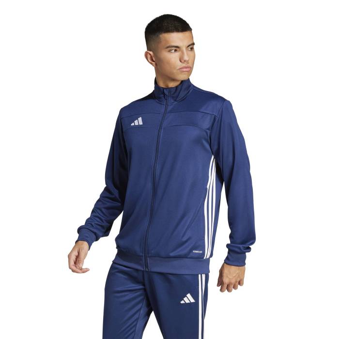 アディダス Adidas 【 Tiro 25 Essentials Training Jacket Men's Team Navy Blue/White 】 トレーニング Jacket ジャケット メンズ Team チーム 紺色 ネイビー 青色 ブルー 白色 ホワイト