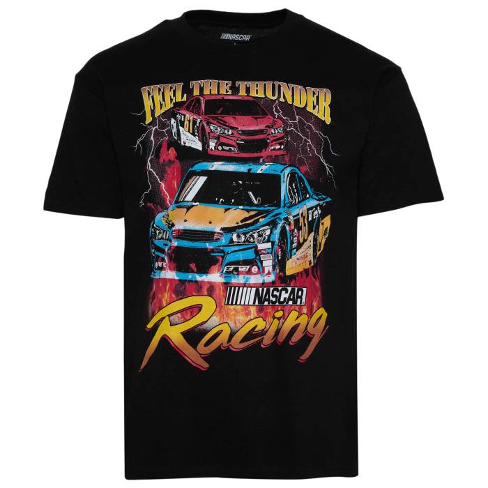 Graphic Tees 【 Nascar Thunder T-Shirt Men's Black 】 サンダー Tシャツ メンズ 黒色 ブラック