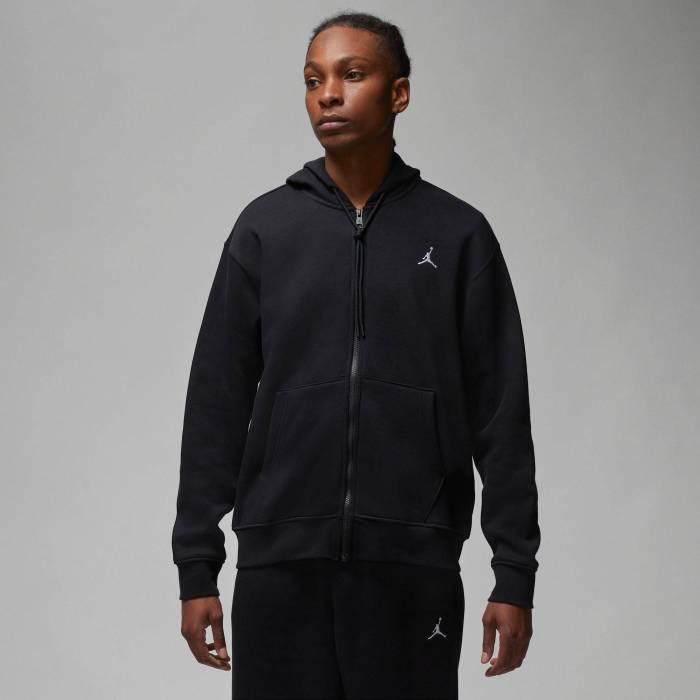 【★百貨店SALE★6/11十二時2時迄】ナイキ ジョーダン Jordan 【 Essentials Fleece Full-Zip Hoodie - Men\u0027s Men\u0027s Black/White 】 フリース フルジップ フーディー パーカー メンズ メンズ 黒いこと 黒いこと 白いこと 白いこと