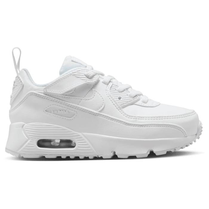 ナイキ Nike 【 Air Max 90 Easyon - Boys\u0027 Preschool Boys\u0027 Preschool White/White/Metallic Silver 】 マックス お坊っちゃん 御姉さん 赤ちゃん用 お坊っちゃん キッズ 白いこと 白いこと Silver しろがね色・しろがね色