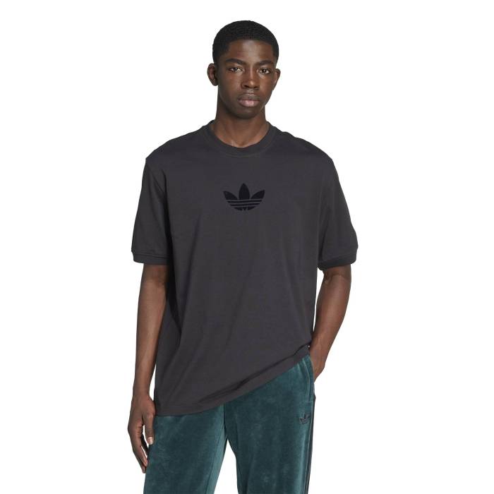 アディダス Adidas 【 Originals Oversized Trefoil T-Shirt - Men\u0027s Men\u0027s Black/Black 】 オリジナルス トレフォイル プルオーバー メンズ メンズ 黒いこと 黒いこと