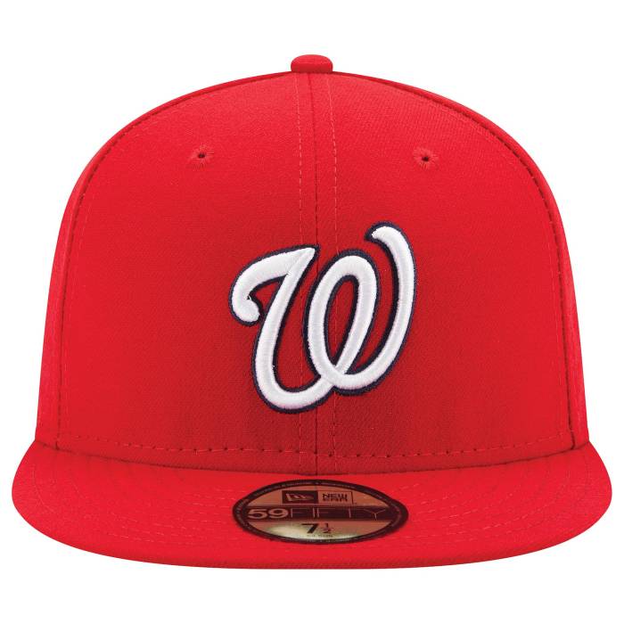 ニューエラ New Era 【 Nationals 59Fifty Authentic Cap - Adult Adult Navy/Red 】 ナショナルズ オーセンティック キャップ 帽子 ユニセックス 紺色 ネイビー Red 赤・レッド|スニケス