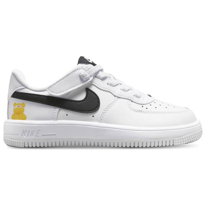 ナイキ Nike 【 Force 1 Low Easyon Gb - Boys\u0027 Preschool Boys\u0027 Preschool White/Black 】 お坊っちゃん 御姉さん 赤ちゃん用 お坊っちゃん キッズ 白いこと 白いこと 黒いこと 黒いこと
