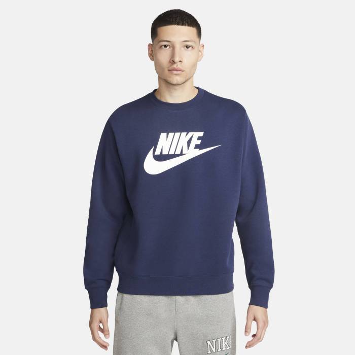 ナイキ Nike 【 Nsw Club Bb Crew Men's Midnight Navy 】 クラブ クルー メンズ 紺色 ネイビー