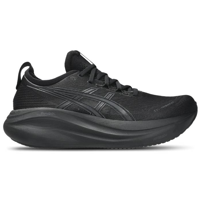 【 Gel-Nimbus 27 Men's Black/Graphite Grey 】 メンズ 黒色 ブラック 灰色 グレー
