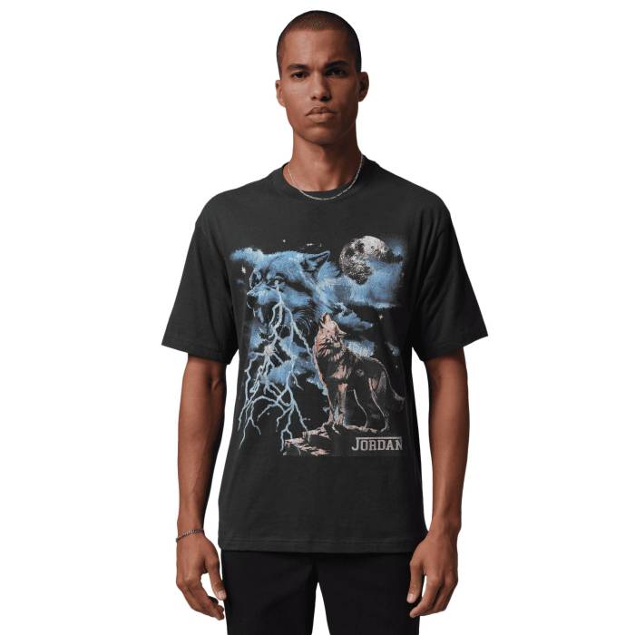 ナイキ ジョーダン Jordan 【 Nc Howl Graphic Short Sleeve Crew - Men's Men's Off Noir/Wolf Grey 】 グラフィック Sleeve スリーブ クルー メンズ メンズ 灰色 グレー|スニケス