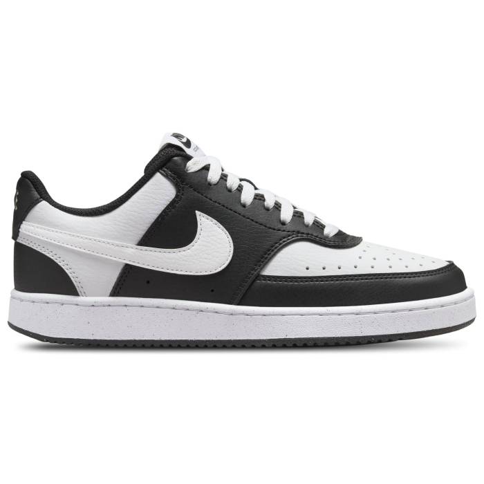 ナイキ Nike 【 Court Vision Low - Women\u0027s Women\u0027s Black/White 】 厚地の外套 レディース レディース 黒いこと 黒いこと 白いこと 白いこと