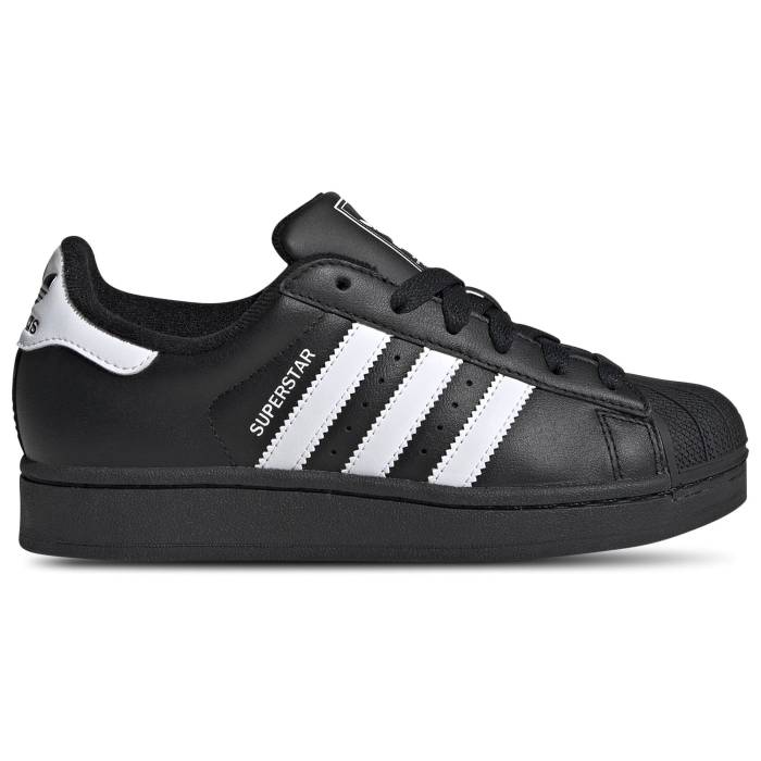 アディダス Adidas 【 Originals Superstar Ii - Boys\u0027 Grade School Boys\u0027 Grade School Black/White 】 オリジナルス Superstar はやりっ児 お坊っちゃん キッズ 黒いこと 黒いこと 白いこと 白いこと
