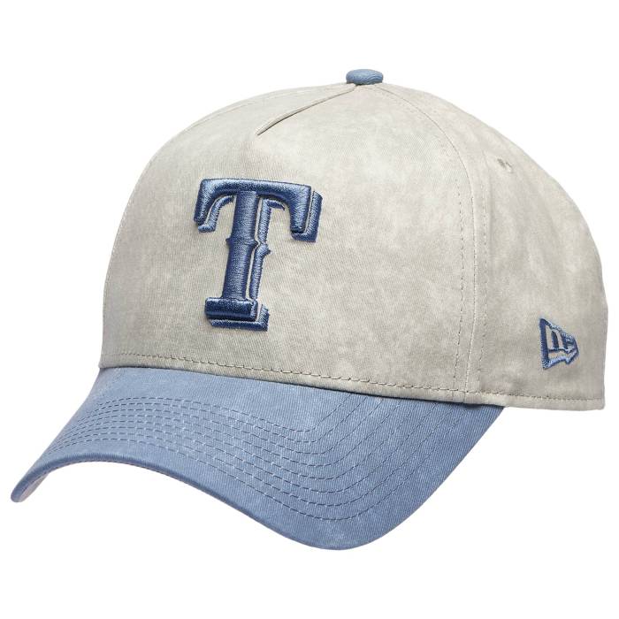 ニューエラ New Era 【 Rangers 9Forty A-Frame Washed Cap - Adult Adult Grey/Navy 】 レンジャース キャップ 帽子 ユニセックス 灰色 グレー 紺色 ネイビー｜スニケス