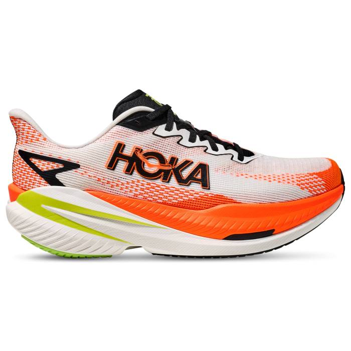 【★百貨店SALE★6/11真夜中2時迄】Hoka 【 Mach X 3 - Men\u0027s Men\u0027s Neon Tangerine/White/Yellow 】 メンズ メンズ 白いこと 白いこと yellow 黄味がかった・黄色