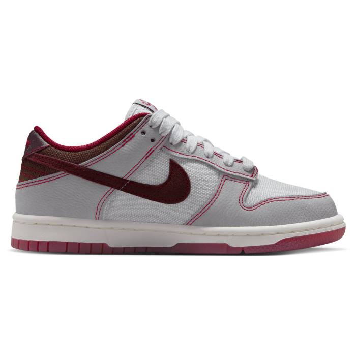 ナイキ Nike 【 Dunk Low Lv8 1 - Boys\u0027 Grade School Boys\u0027 Grade School Burgundy Crush/Wolf Grey/Pure Platinum 】 ダンク お坊っちゃん キッズ ぶどう酒色・バーガンディー 薄墨色 薄墨色 純然たる Platinum プラチナム