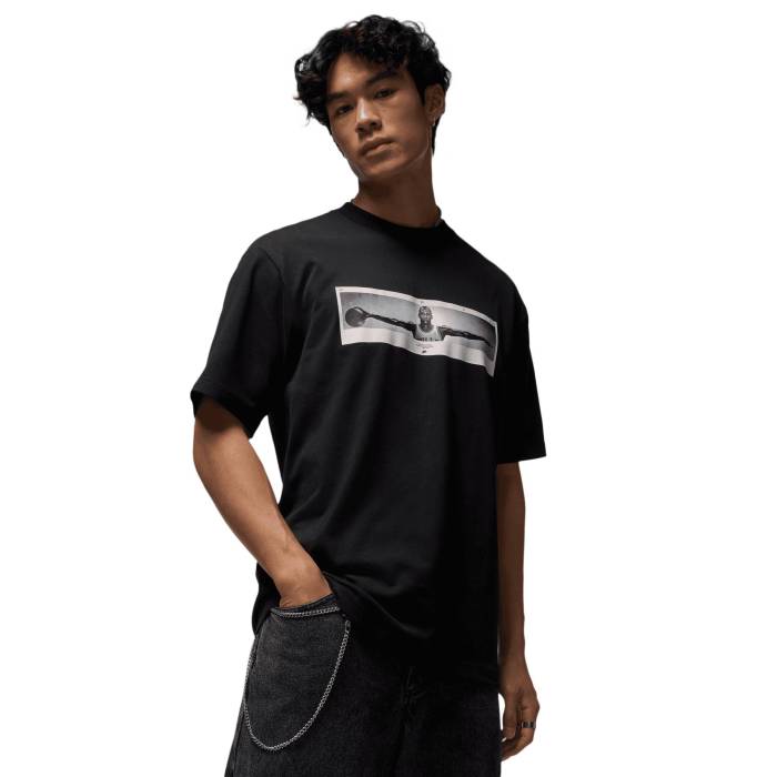 ナイキ ジョーダン Jordan 【 Nc Wings Photo Short Sleeve Crew Men's Black/White 】 Sleeve スリーブ クルー メンズ 黒色 ブラック 白色 ホワイト